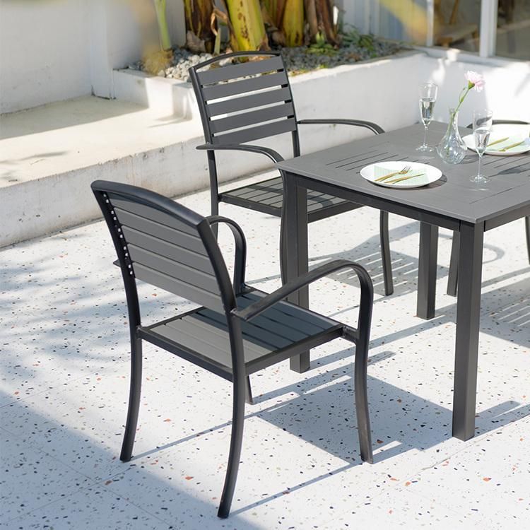 New design Resort Integral Outdoor Aluminum Structure Modern Furniture Set