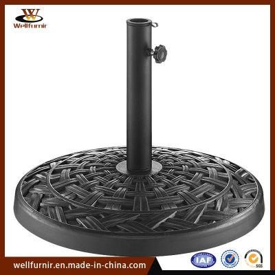 Well Furnir Outdoor Against Fading Parasol Umbrella Round Base (WFB-1901)