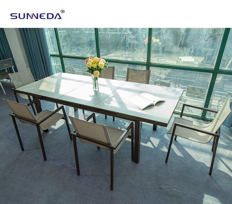 Coffee Shop Hotel Restaurant Dining Set Aluminum Leisure Chair