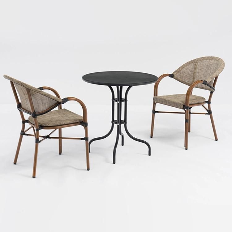 Promotional Outdoor Garden Patio Table and Chair Set for 4 People Balcony Bistro Furniture