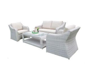 Garden Aluminum Rattan Wicker Modern Conversation Furniture Sofa Set