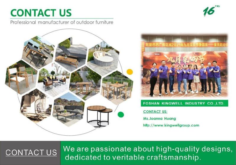Foshan Luxury High Quality Outdoor Furniture Garden Set Table and Chair Used on Patio and Cafe