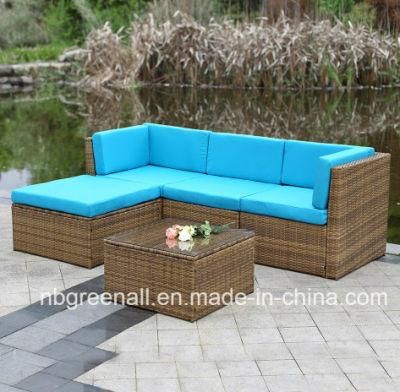 Hot 5peices Corner Sofa Patio Rattan Outdoor Garden Wicker Furniture
