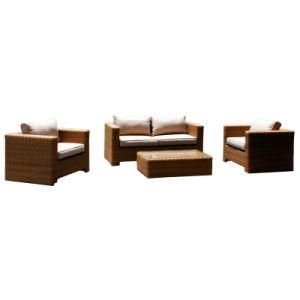 Outdoor Garden Aluminum Rattan Wicker Conversation Furniture Sofa Set