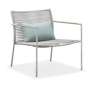 Grey Woven Outdoor Furniture Club Armchair