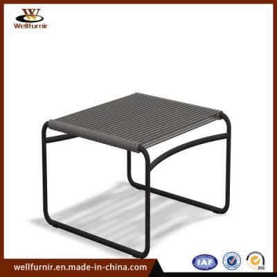 Aluminum Outdoor Garden Modern Cord Weaving Side Table