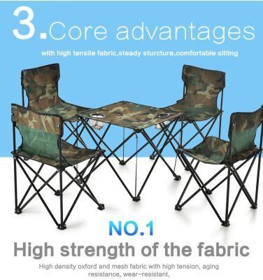 Direct Factory Folding Camping Table Set with 5 Pieces