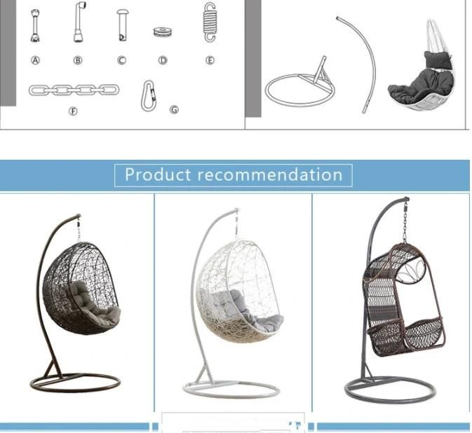 New Style High Quality Rattan Wicker Swing Chairs Outdoor Egg Hanging Chair