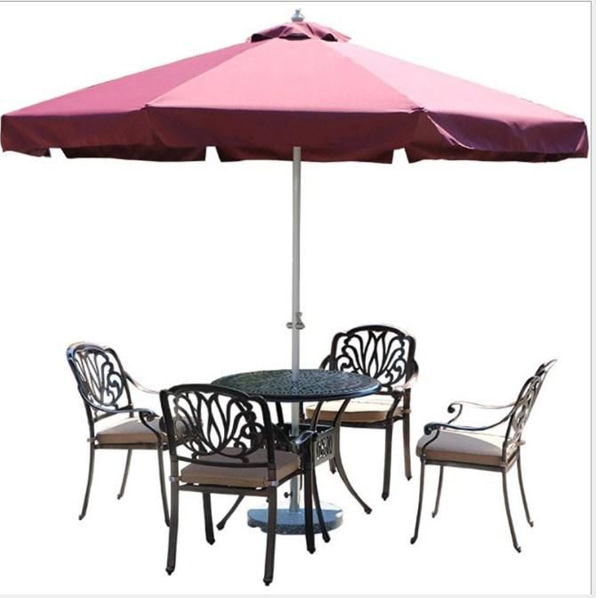 UV Resistant Patio Parasol Hand Cranked Garden Umbrella 10FT Garden Roma Umbrella