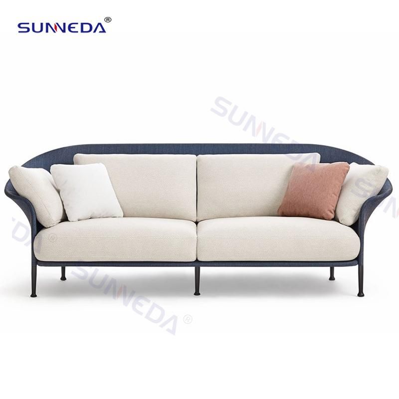 Popular Aluminum Frame Fabric Indoor and Outdoor Seating Sofa Set Furniture