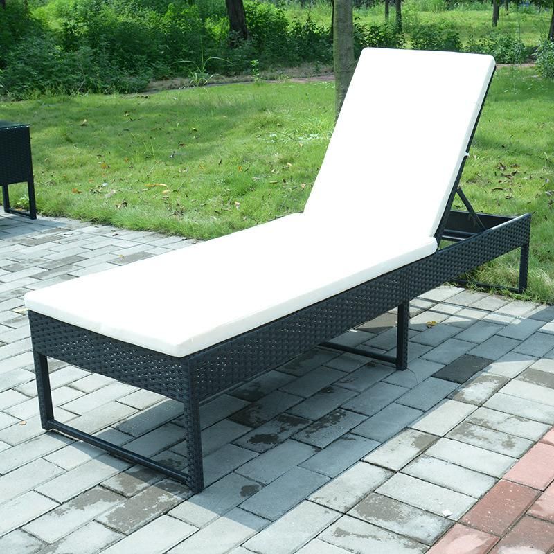 Portable Rattan Aluminum Patio Outdoor Sun Chaise Lounger for Hotel