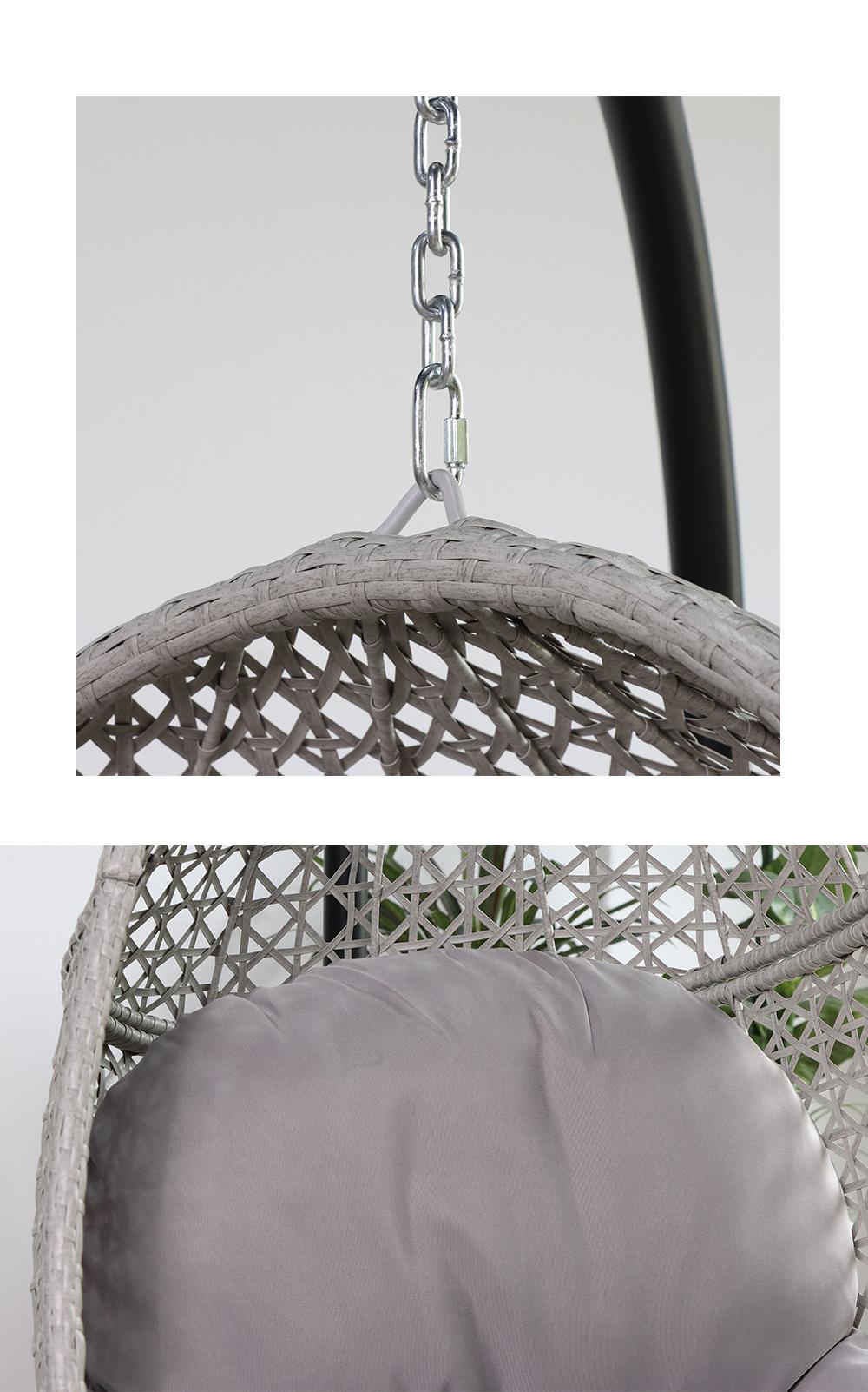 OEM New Foshan Hanging Egg Rocking with Stand Swing Chair Hot Sale