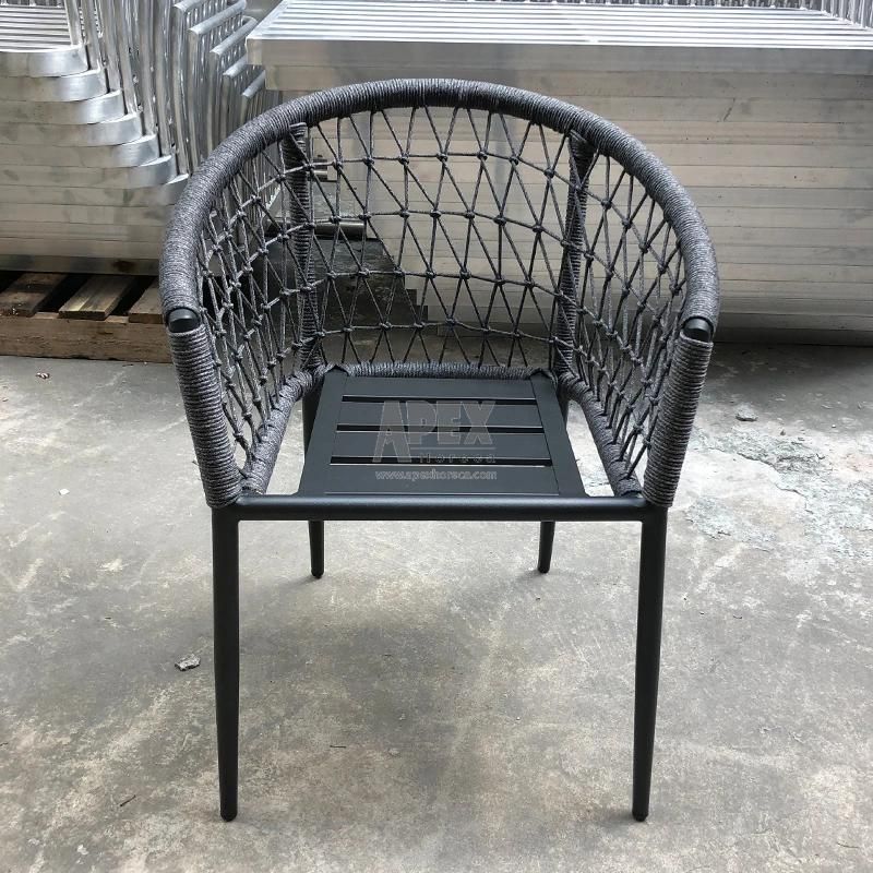 Outdoor Garden Patio Bistro Morden Beach Dining Balcony Rope Chair