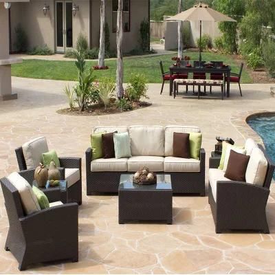 Modern Style Moderate Price Modular Outdoor Villa Patio Sofa with Corner Furniture Set