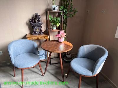 Furniture Wooden Leg Chair Nordic Style Balcony Furniture for Sale