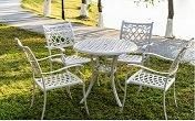 Cast Aluminum Dining Set Outdoor Furniture Chair and Table Garden Furniture