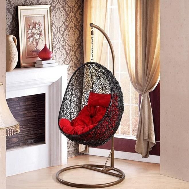 Cheap Wicker Rattan Egg Hanging Outdoor Patio Garden Swing Chair
