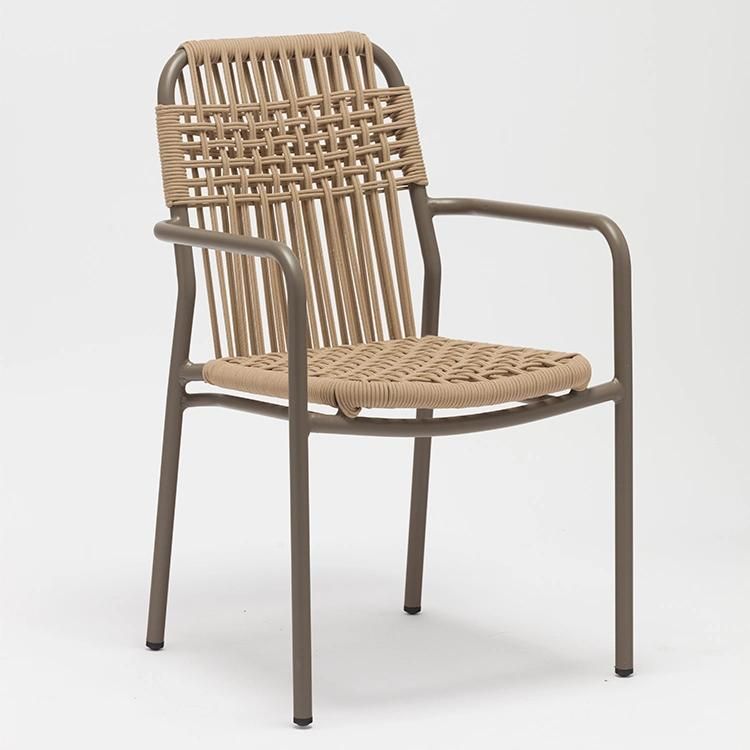 French Style Lightweight Outdoor Stacking Bistro Chairs with UV Protection Water Proof Material