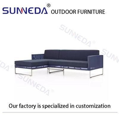Elegance Quality Blue Quiet Deep Sea Gathering Rain-Proof Furniture Sofa