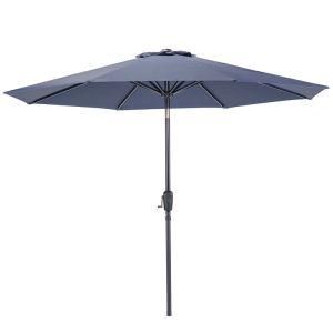 Round Outdoor 8K Patio Umbrella Garden Market Parasol Umbrella with Tile