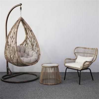 Luxury Design Garden Furniture Indoor Egg Shaped Rattan Swings