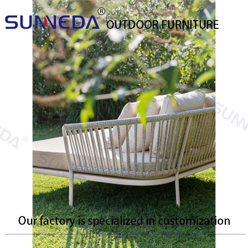 International Wide Relaxing Optional Round Wicker Metal Frame Simple Furniture