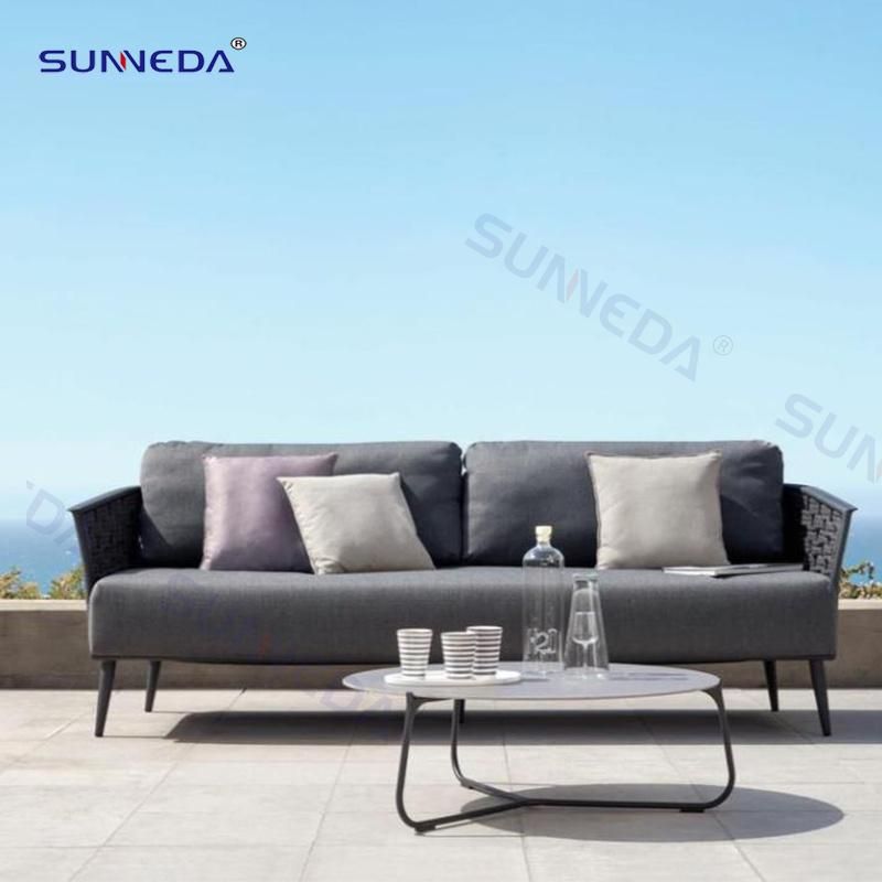 Webbing Aluminum Sofa Set Leisure Outdoor Furniture