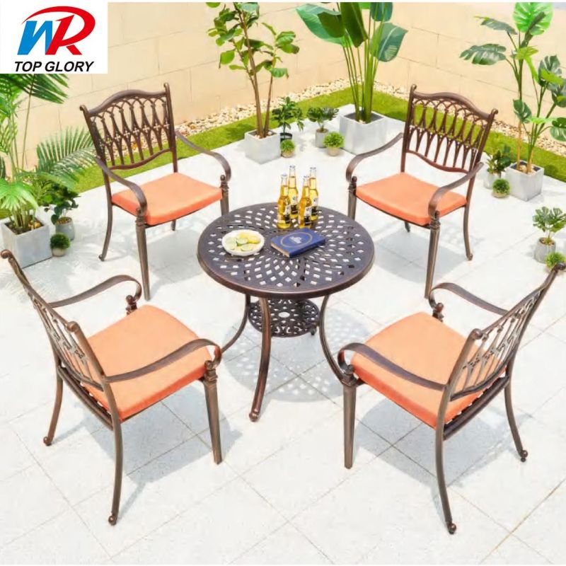 Modern Easy Assembly Outdoor Garden Patio Home Cast Aluminum Furniture