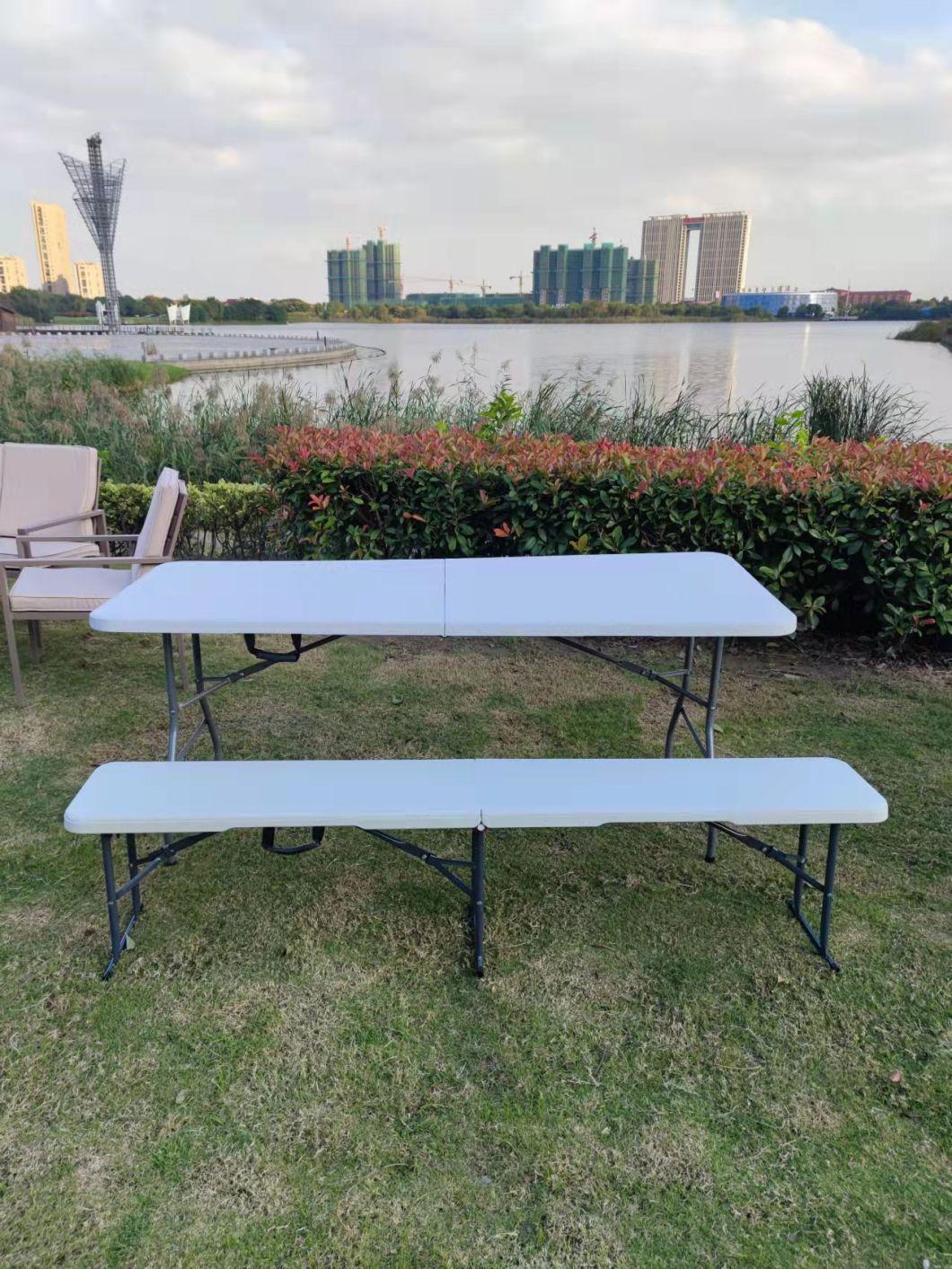 White Color Garden Cheapest 6FT Folding Bench
