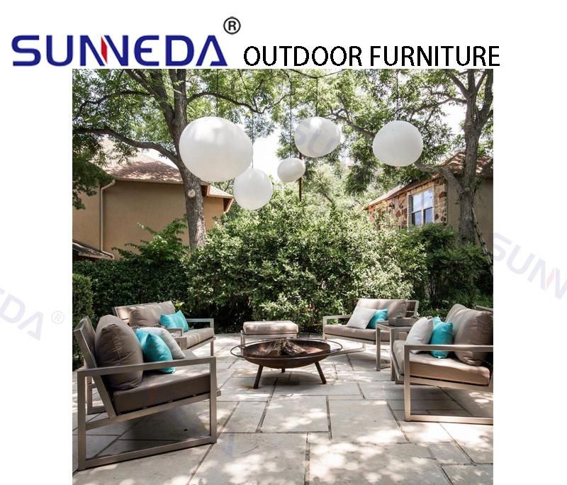 Luxury Modern Simple Style Chair Outdoor Garden Aluminum Sofa Sets
