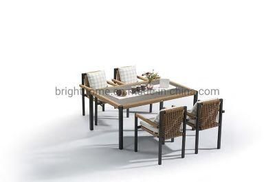 Aluminium PE Rattan Outdoor Dining Furniture