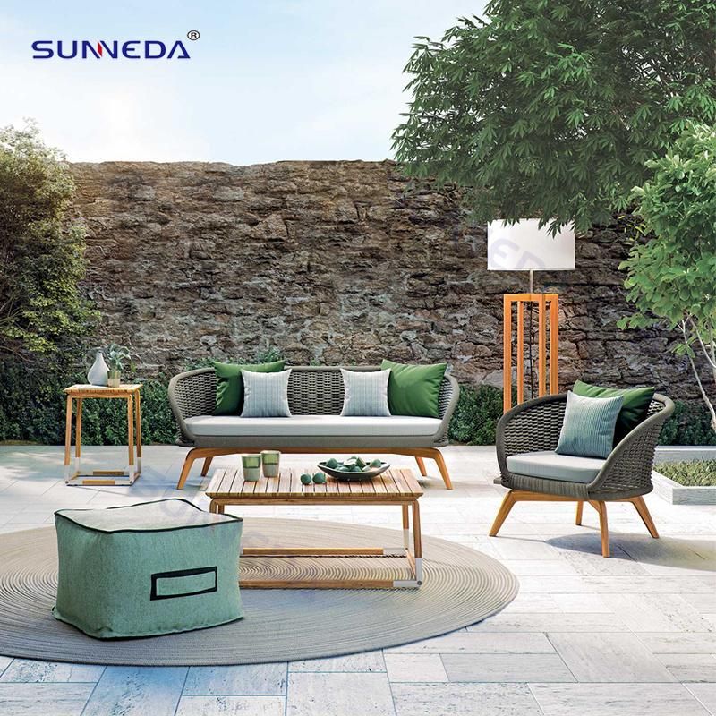 Modern Style Leisure Outdoor Sofa Rope Outdoor Couch