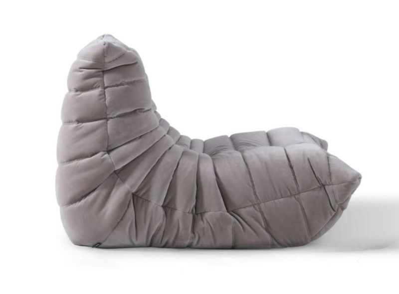Togo 1 Seater Chaise Lounge Chair with Ottoman