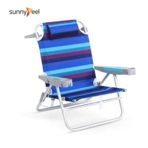 5 Position Folding Chair with Carry Tape Aluminum Beach Chair