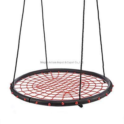 80cm Fully Assemble Saucer Spinning Outdoor Round Rope Web Swing