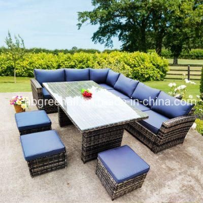 Outdoor Garden Patio Rattan Corner Dining Set Corner Sofa Set Furniture