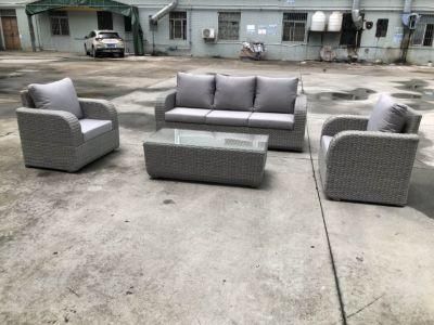 Aluminum Combination Darwin or OEM Grey Garden Sets Brown Rattan Sofa