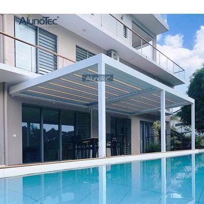 High-Quality Automatic Aluminum Patio Louvered Pergola Kits Bioclimatic Shade Outdoor Tent Gazebo