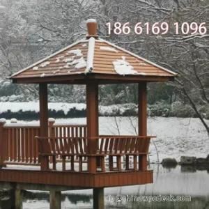 Quad WPC Gazebo for Landscape