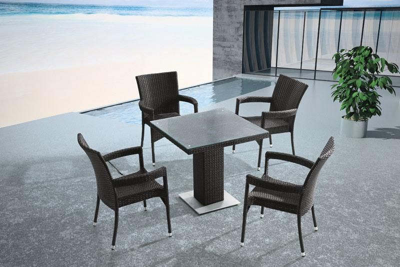 Garden Patio Wicker/Rattan Dining Set - Outdoor Furniture (LN-932)