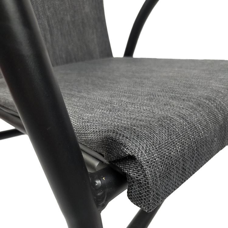 European Style Stackable Ergo Textilene Mesh Chair Commercial Restaurant Outdoor Furniture