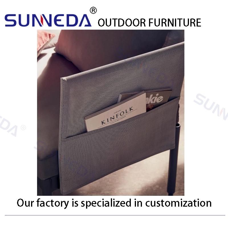 Modern Outdoor Aluminum Sectional Sofa Full Set Upholstery Combination Furniture