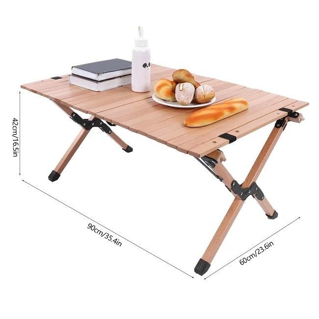 Wholesale Manufacturer Premium Quality Cake Roll Wooden Folding Table