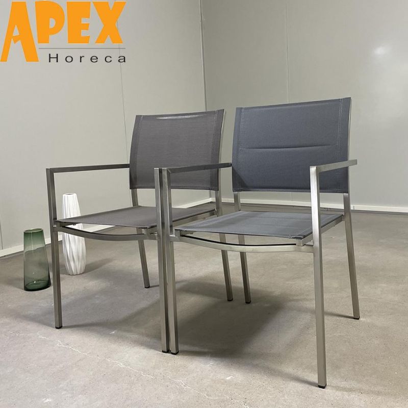Modern Luxury Restaurant Design Aluminum Frame Dining Chair Cheap Wholesale