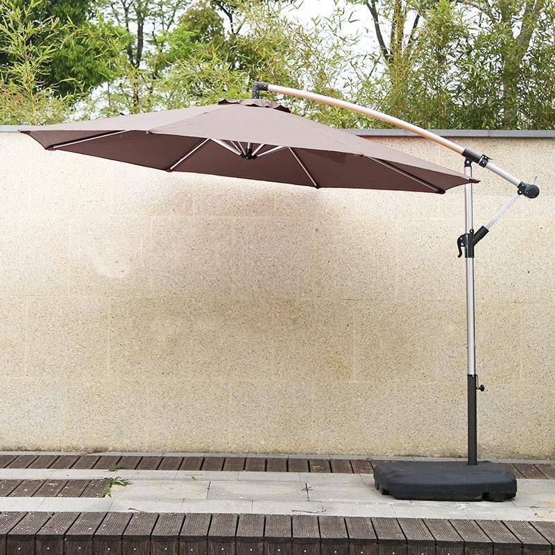 Outdoor Roman Aluminum Parasol Rotating Umbrella Outdoor Sunshade