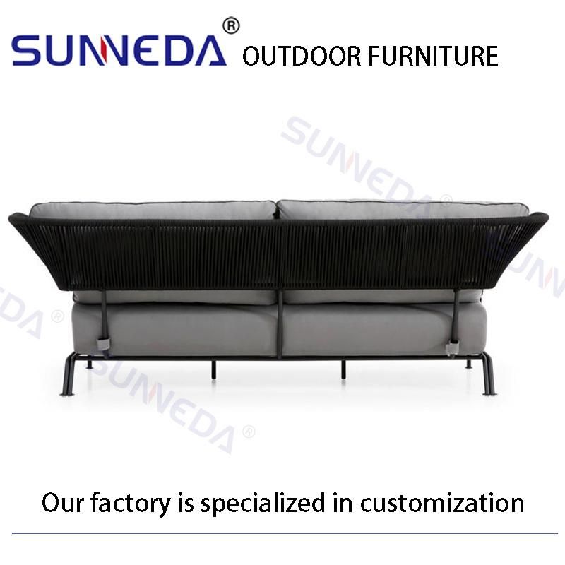 W Shape Table Committee Club Luxurious Outdoor Sofa