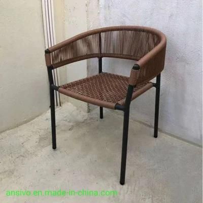 Rattan Chair Outdoor Dining Chair Balcony Garden Furniture Outdoor Lounge Chair