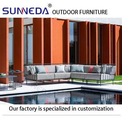 5 Star Luxury Deluxe Outdoor Aluminium Garden Furniture Fashion Balcony Hotel Sofa