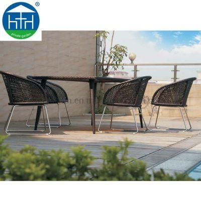 Outdoor Garden Wicker Rattan Dining Patio Rattan Terrace Furniture
