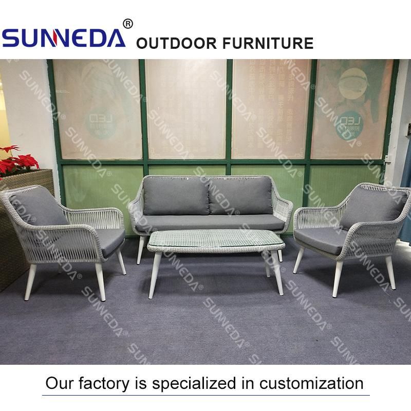 PU Water Free Grey Loose Furniture External Module Outdoor Sofa Section